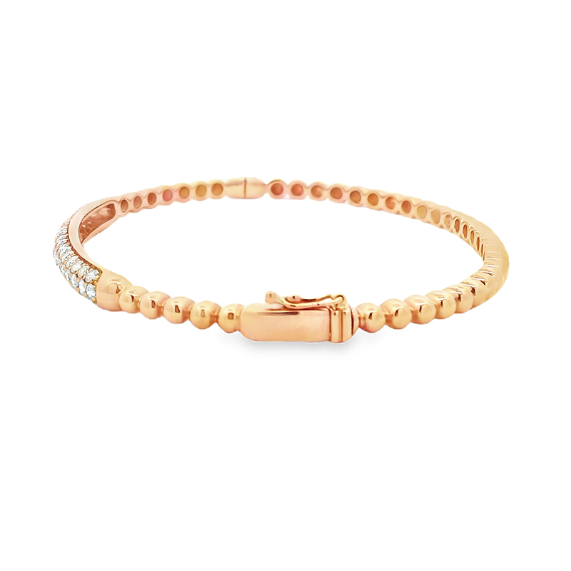 Gold Diamond Bangle Bracelet