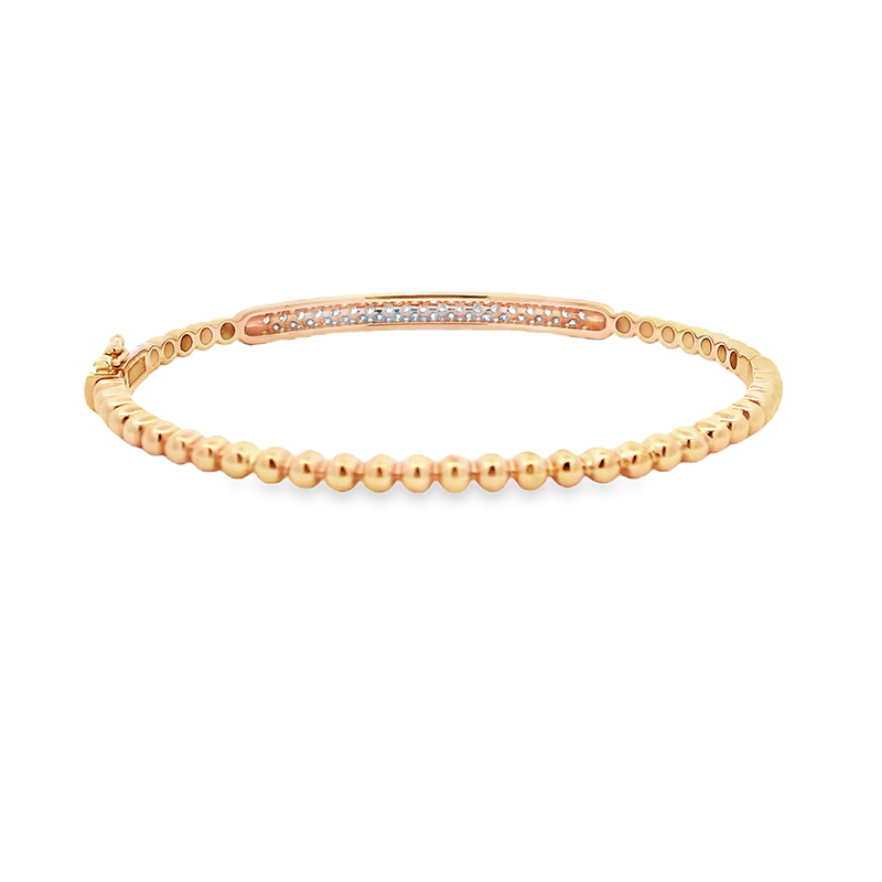 Gold Diamond Bangle Bracelet