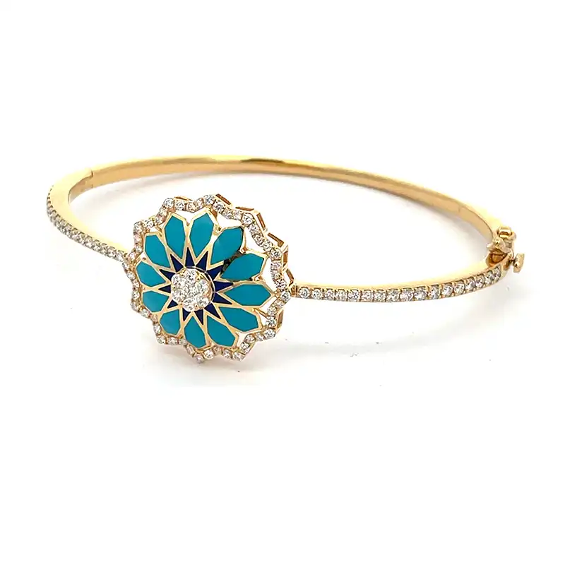 Vibrant Flower Bracelet