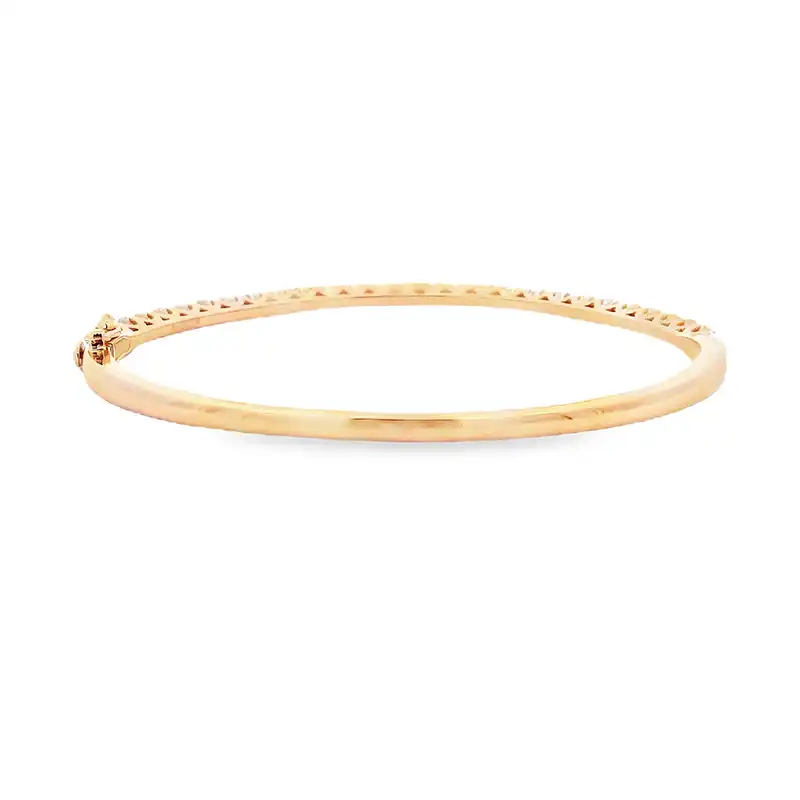 Gold Diamond Bangle Bracelet