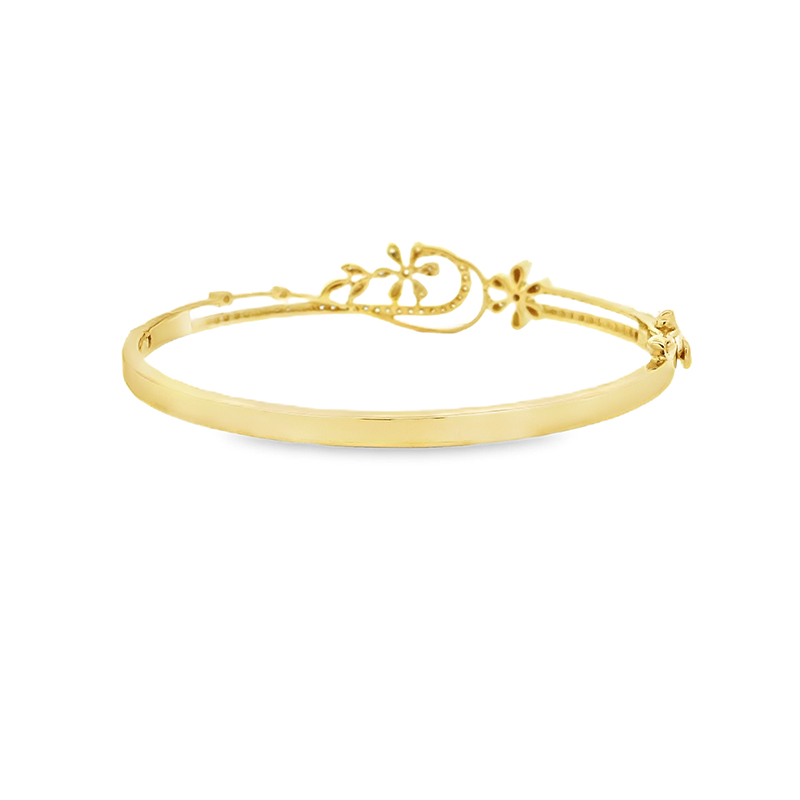 Delicate Gold Diamond Bangle Bracelet