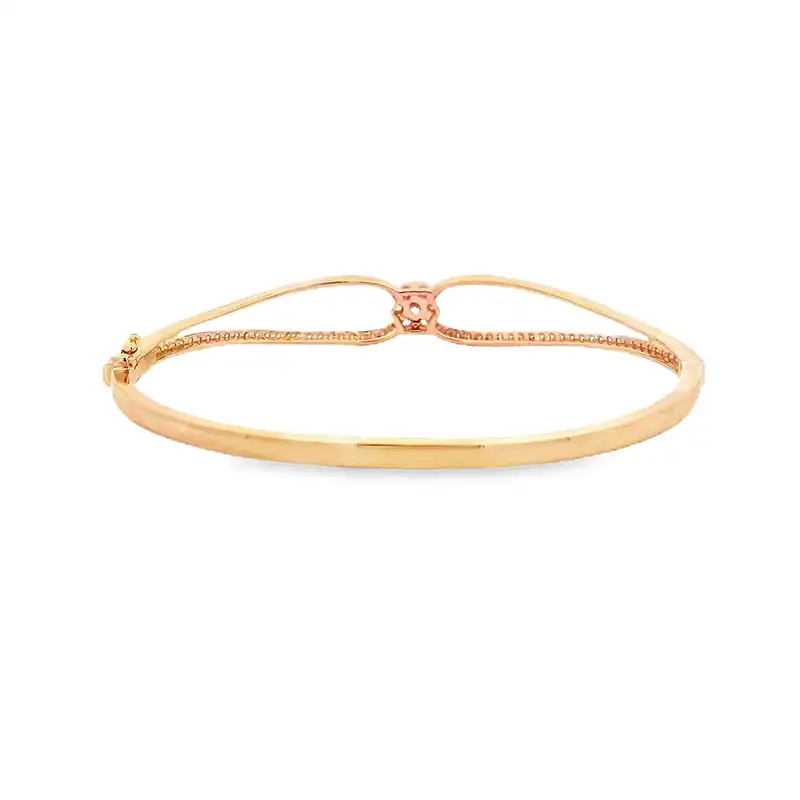 Gold Diamond Bangle Bracelet