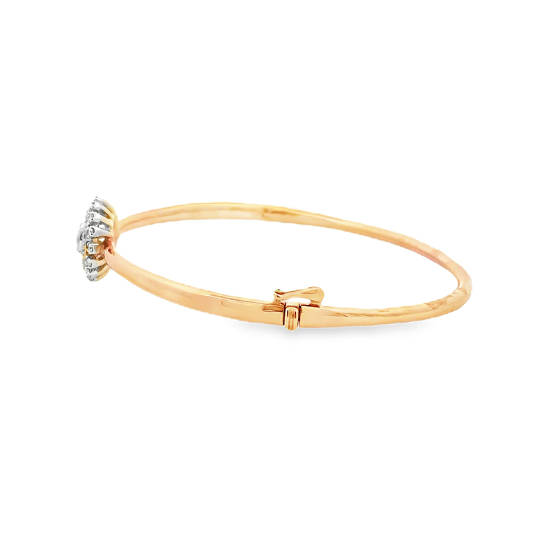 Gold Diamond Bangle Bracelet