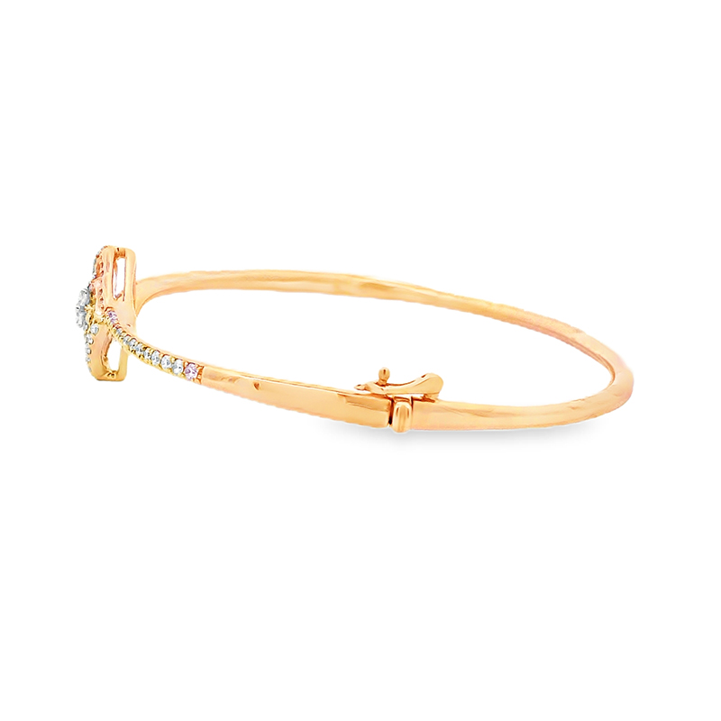 Gold Diamond Bangle Bracelet