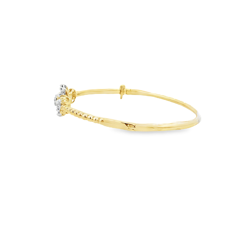 Delicate Gold Diamond Bangle Bracelet