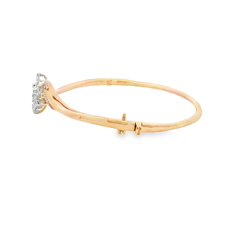 Gold Diamond Bangle Bracelet