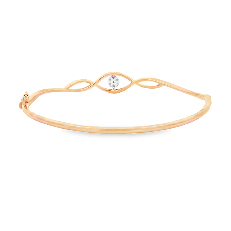 Gold Diamond Bangle Bracelet