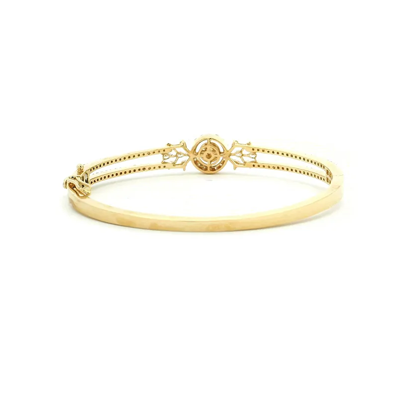 Delicate Gold Diamond Bangle Bracelet