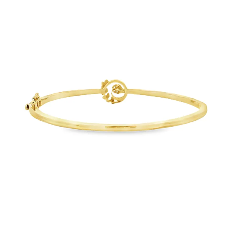 Delicate Gold Diamond Bangle Bracelet