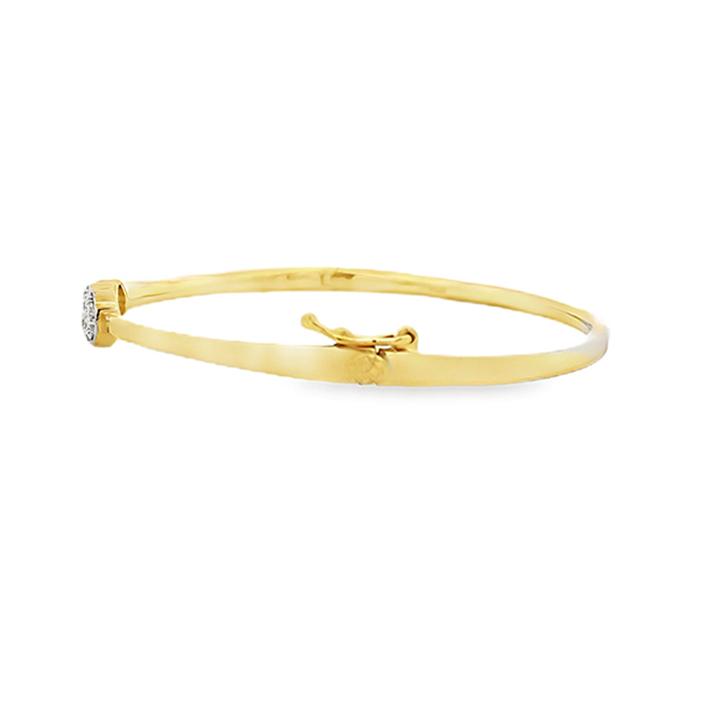 Delicate Gold Diamond Bangle Bracelet