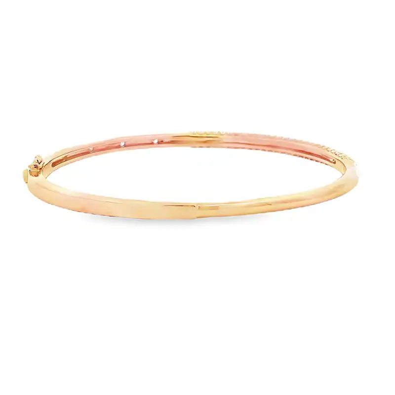 Gold Diamond Bangle Bracelet