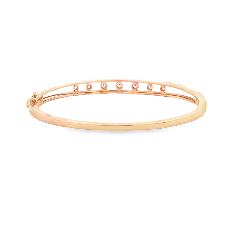 Gold Diamond Bangle Bracelet