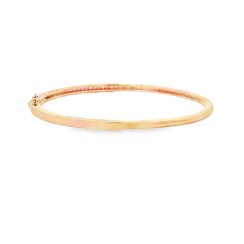 Gold Diamond Bangle Bracelet