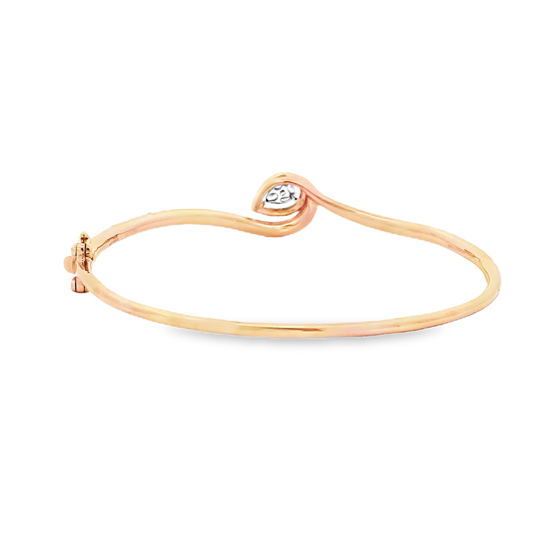 Gold Diamond Bangle Bracelet