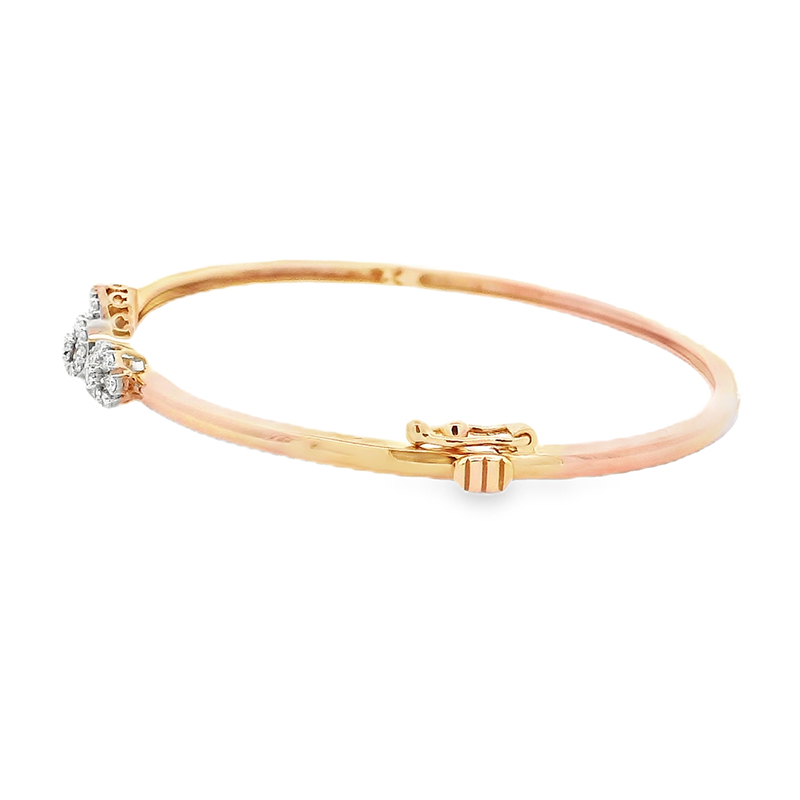 Gold Diamond Bangle Bracelet