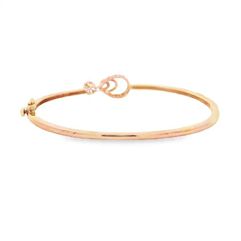 Gold Diamond Bangle Bracelet