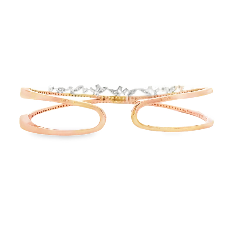 Gold Diamond Bangle Bracelet