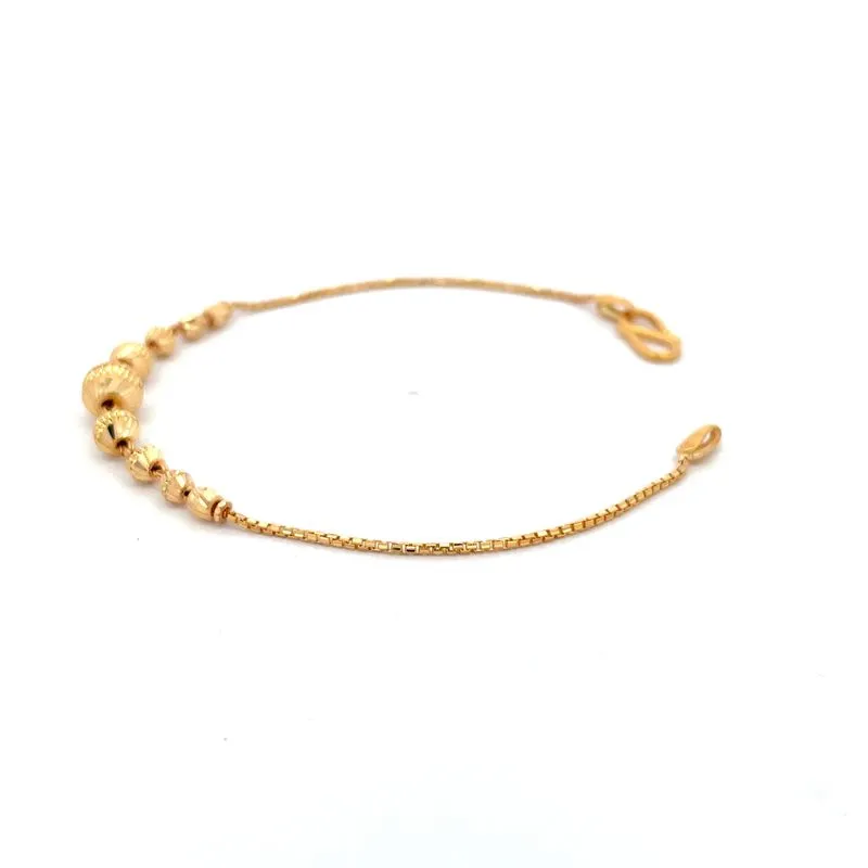 22K Yellow gold Bracelet. Length - 7.2 inch