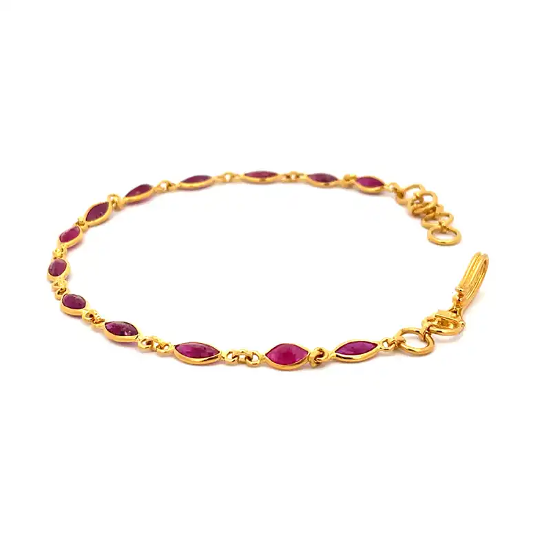 22k Gold Bracelet - 7.25 inch