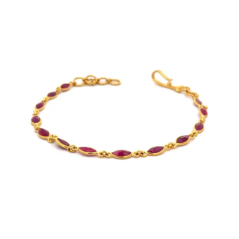 22k Gold Bracelet - 7.25 inch