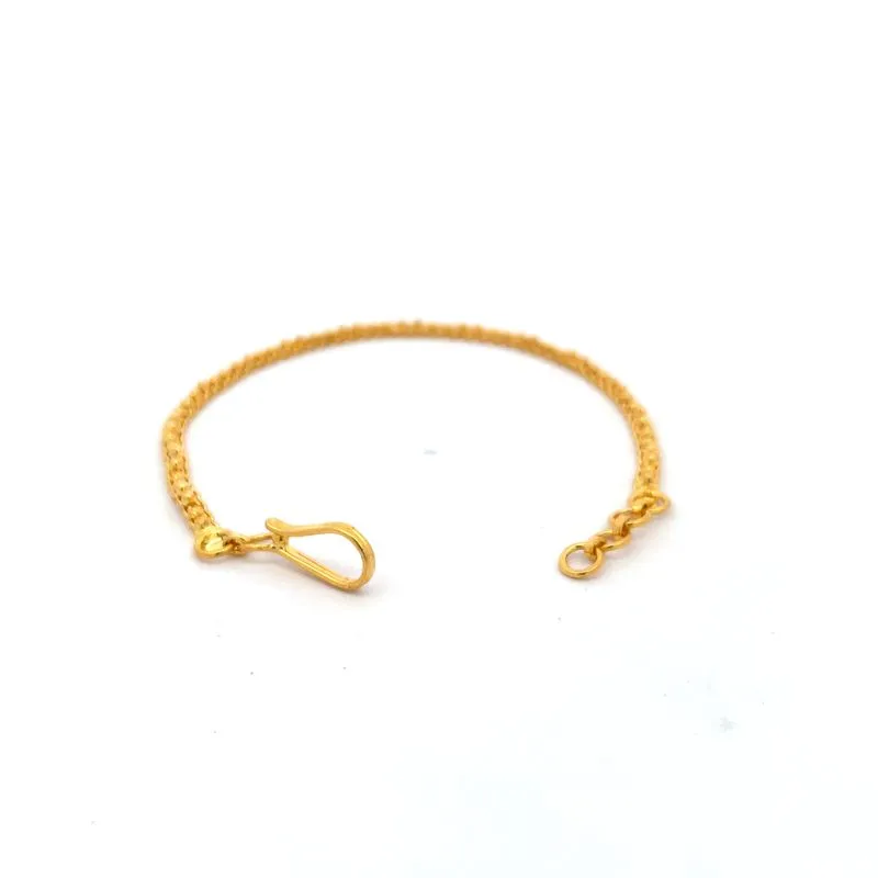 Elegant 22K Yellow gold Bracelet - 6 inch