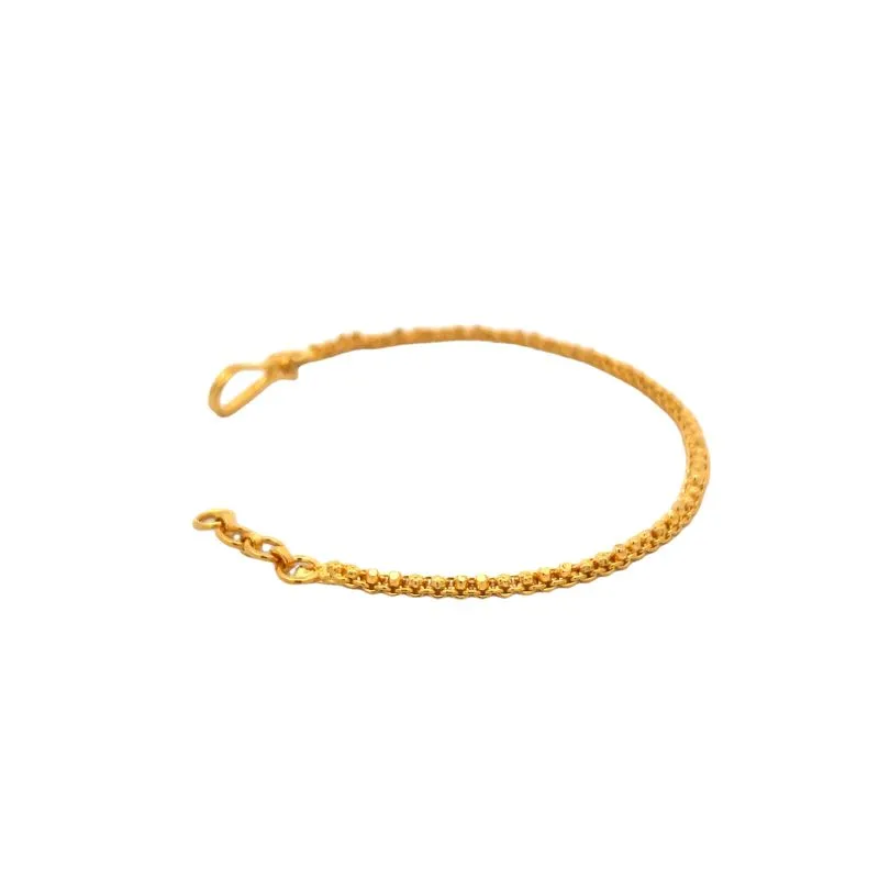 Elegant 22K Yellow gold Bracelet - 6 inch