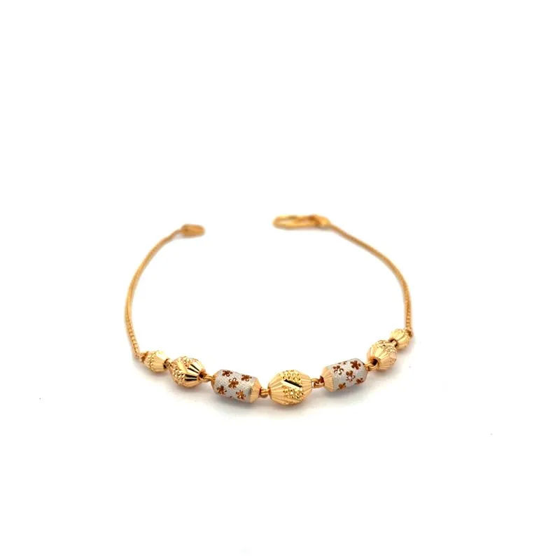 Elegant Gold beaded Bracelet - 7.3 inch