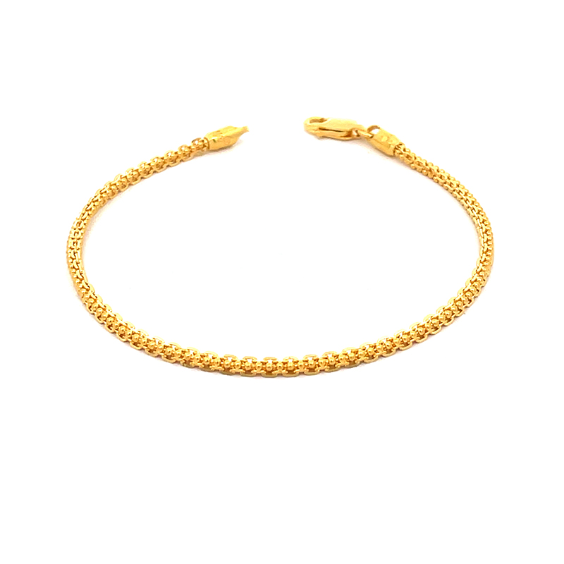 22K Gold chain Bracelet - 6.75 inch