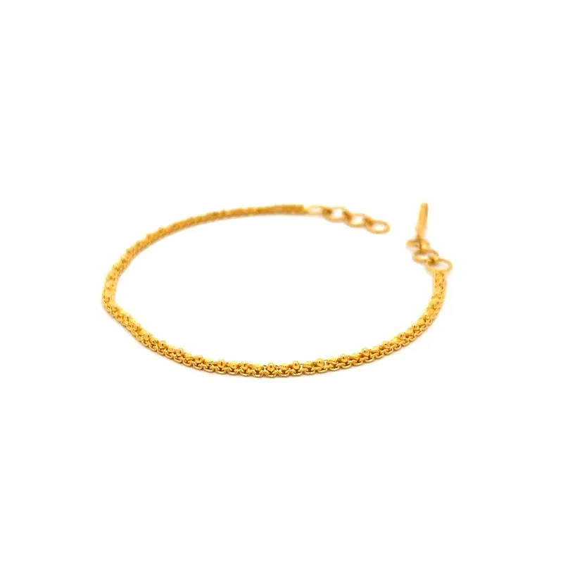 Elegant Gold Chain Bracelet - 8.1 inch