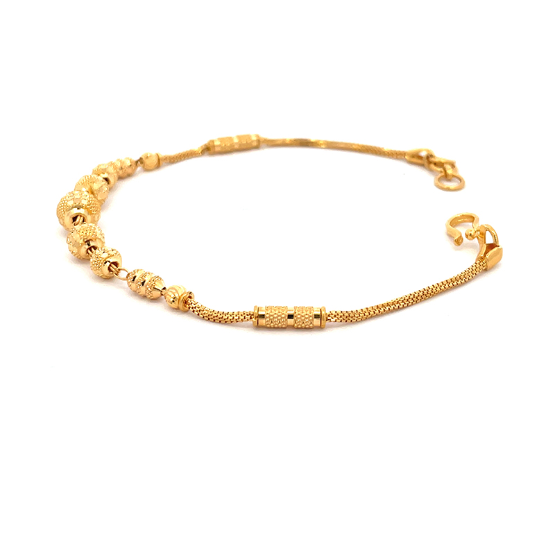 22K Yellow Gold Bracelet - 7 inch