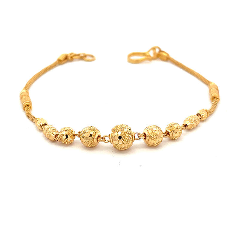 22K Yellow Gold Bracelet - 7 inch