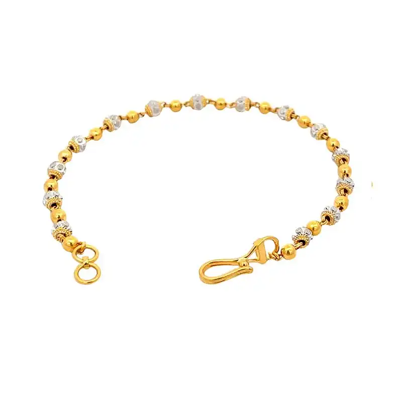 22K Two Tone Gold Bracelet