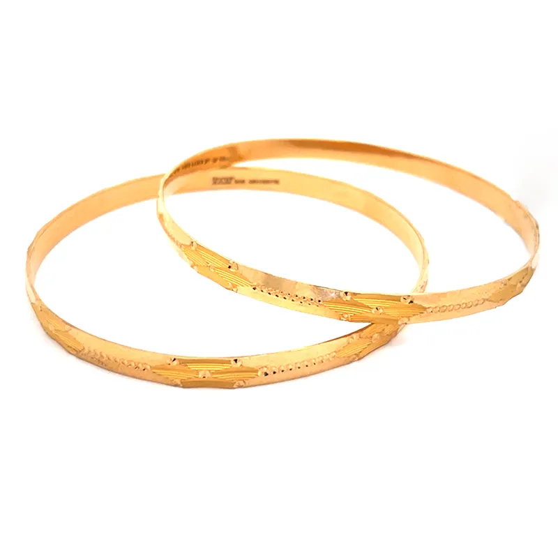 22K Gold Bangle Set of 2