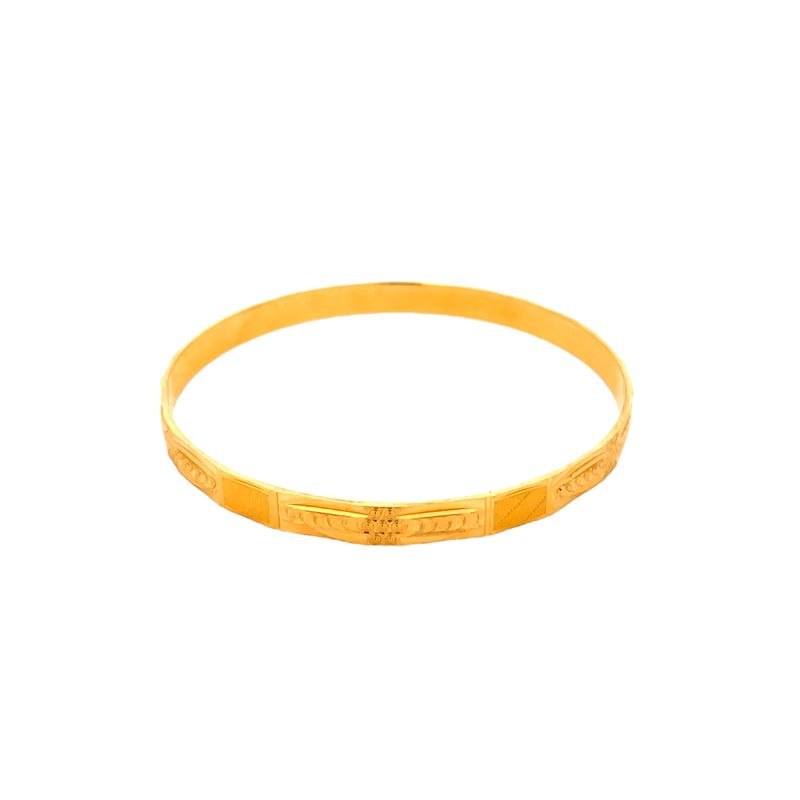 22K Gold Bangle Set of 2 -Size 2.4