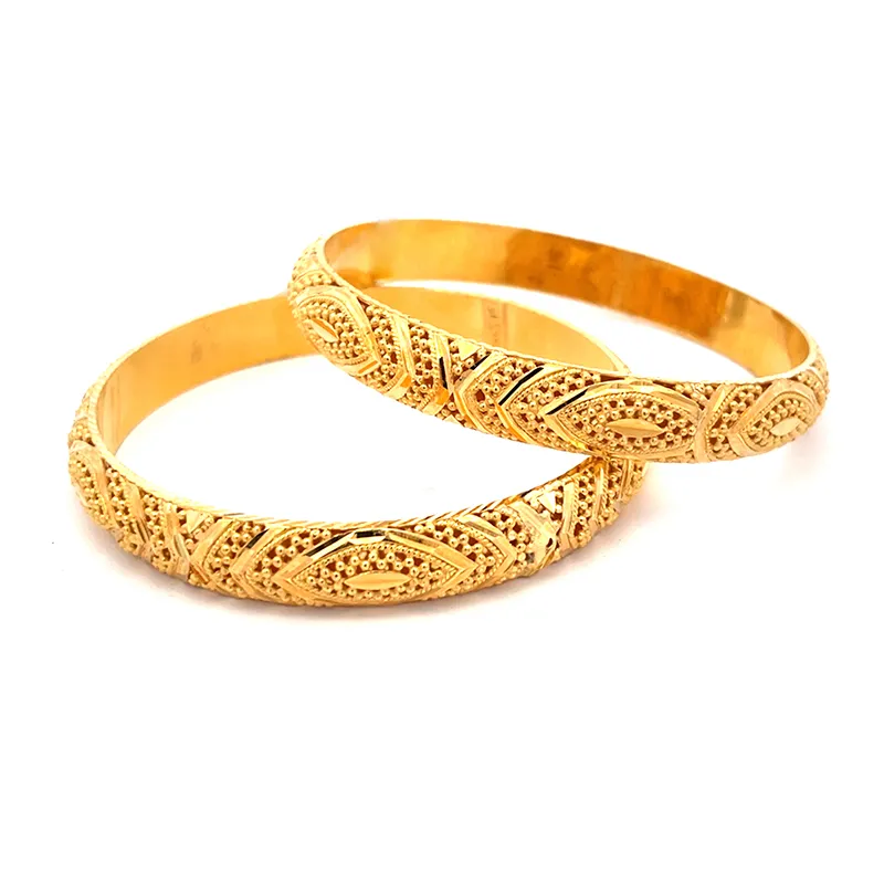 22K Gold Bangle Set of 2