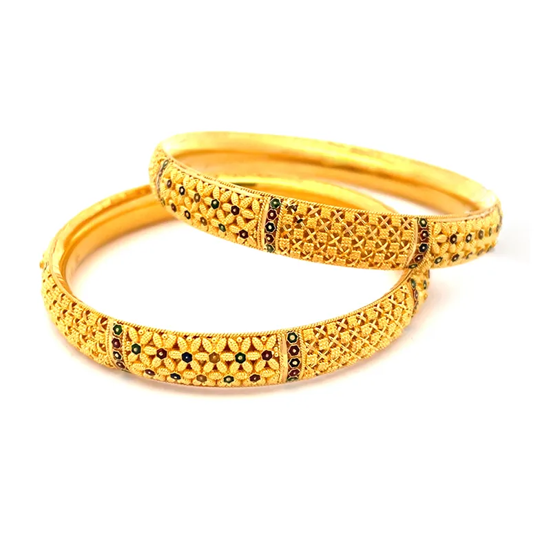 22K Gold Bangle Set of 2