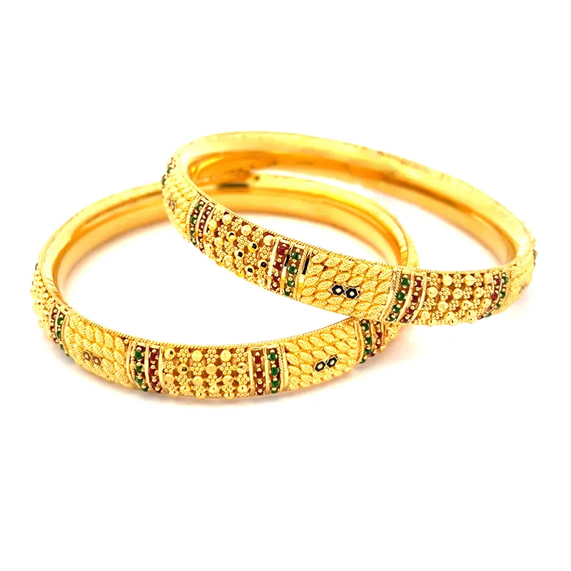 22K Gold Bangle Set of 2