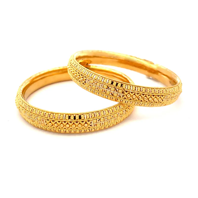 22K Gold Bangle Set of 2