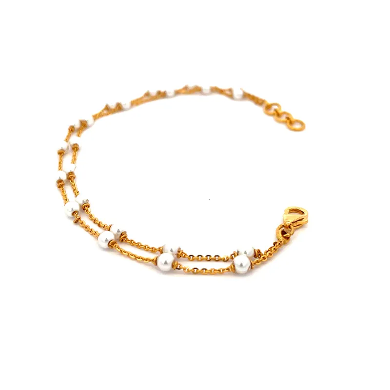 Pearl and Gold Bracelet