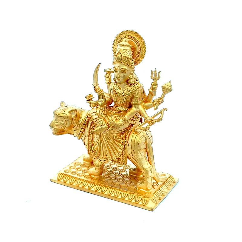 Devi Maa Gold Statue |Sherawali MATA Rani | Spiritual Puja Vastu