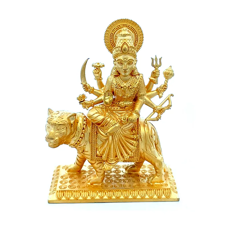 22K Gold Statue of Devi Maa |Sherawali MATA Rani | Spiritual Puja Vastu