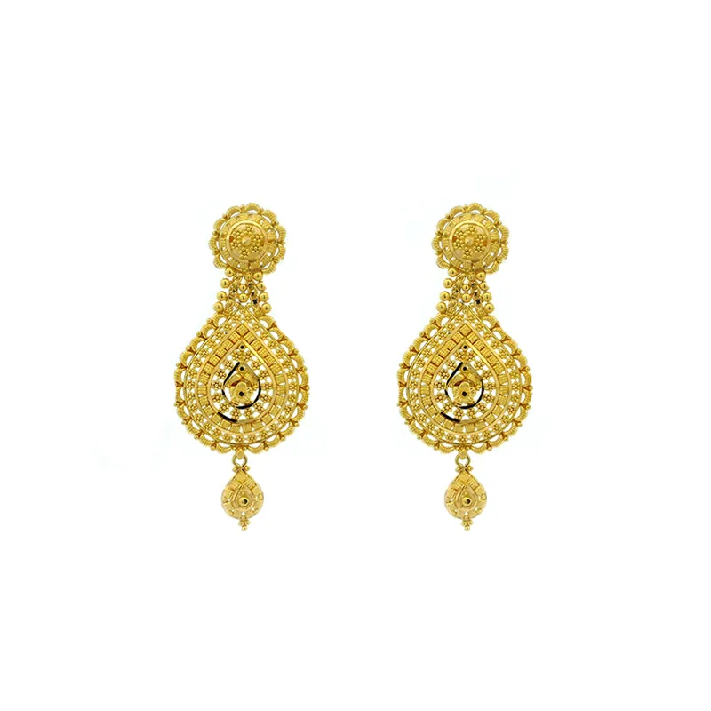 22K Gold Hanging Earrings