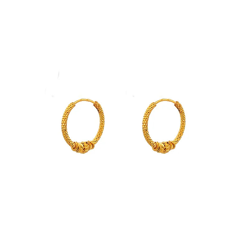 Elegant Gold Hoop Earrings - 18 mm