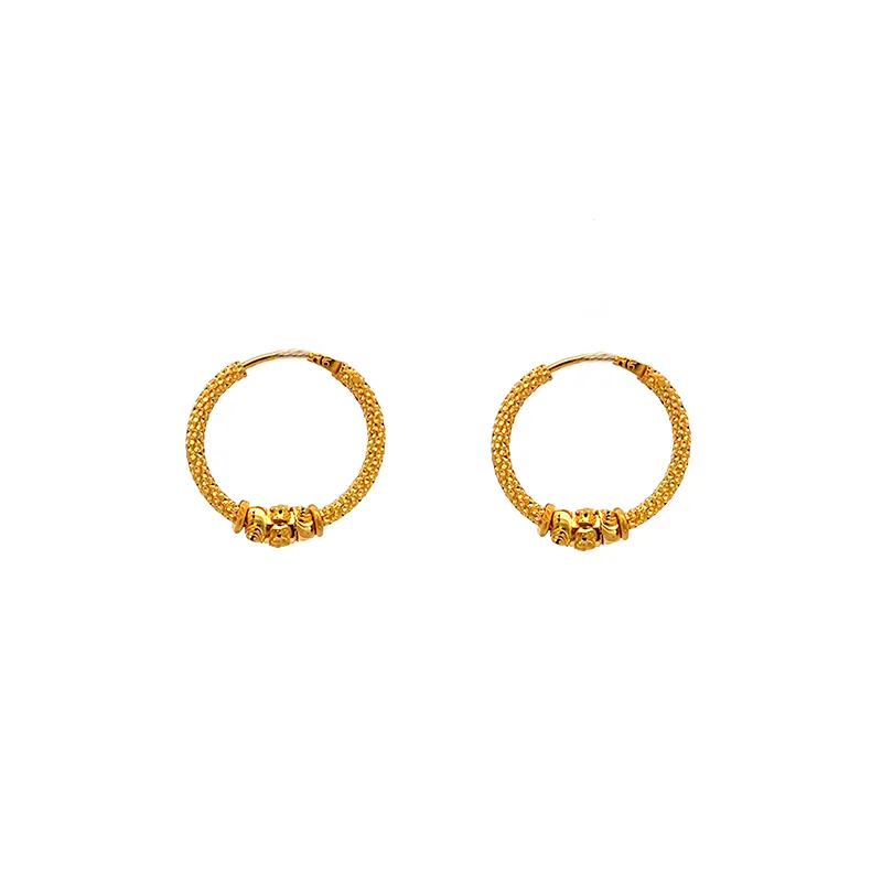 Elegant Gold Hoop Earrings - 18 mm