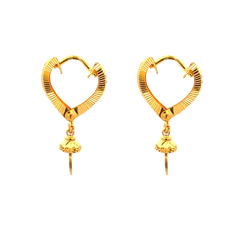 22K Gold Clip type (Bali) Earrings