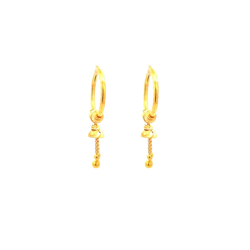 Elegant Gold Hoop Earring - 18 mm