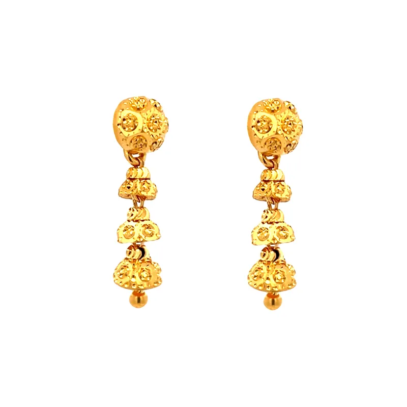 22K Gold Hanging Earrings