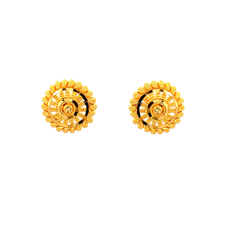 Golden Sunburst Earrings