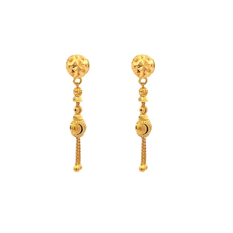 22K Gold Hanging Earrings