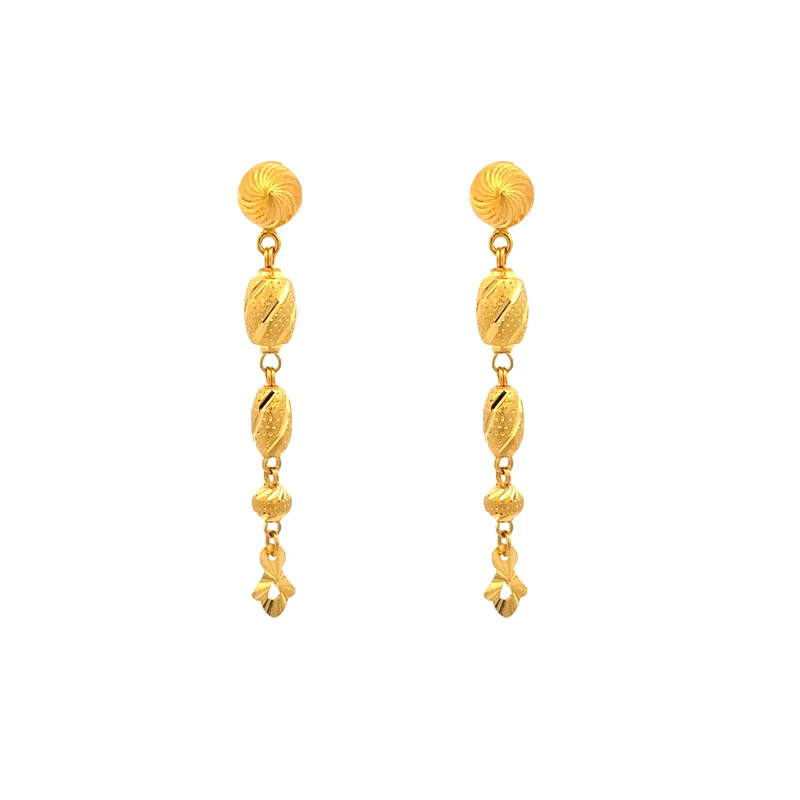 22K Gold Hanging Earrings